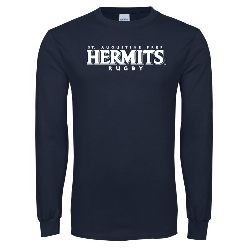  Navy Long Sleeve T-Shirt - Hermits Rugby