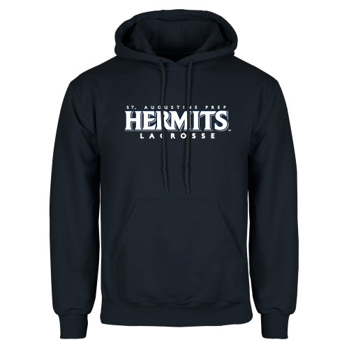  Navy Fleece Hoodie - Hermits Lacrosse