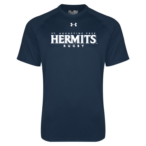  Under Armour Navy Tech Tee - Hermits Rugby