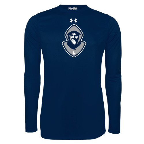  Under Armour Navy Long Sleeve Tech Tee - Hermit Mascot