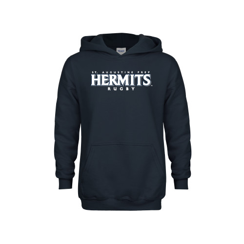  Youth Navy Fleece Hoodie - Hermits Rugby