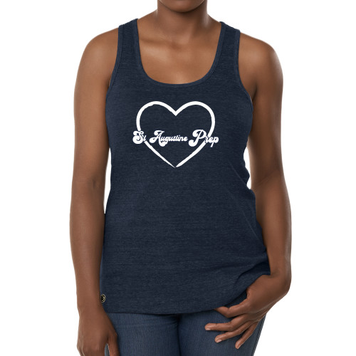  Fall Rush Ladies Navy Tank - St Augustine Heart