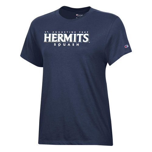  Champion Womens Navy Core Short Sleeve Tee - Hermits Squash