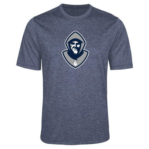  Navy Heather Performance Contender Tee - Hermit Mascot