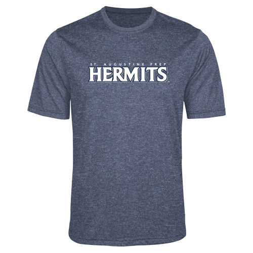  Navy Heather Performance Contender Tee - St. Augustine Prep Hermits