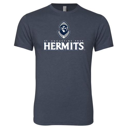  Next Level Navy Triblend Tee - Primary Mark