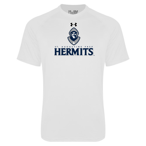  Under Armour White Tech Tee - Primary Mark