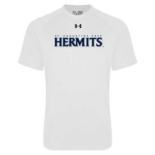  Under Armour White Tech Tee - St. Augustine Prep Hermits