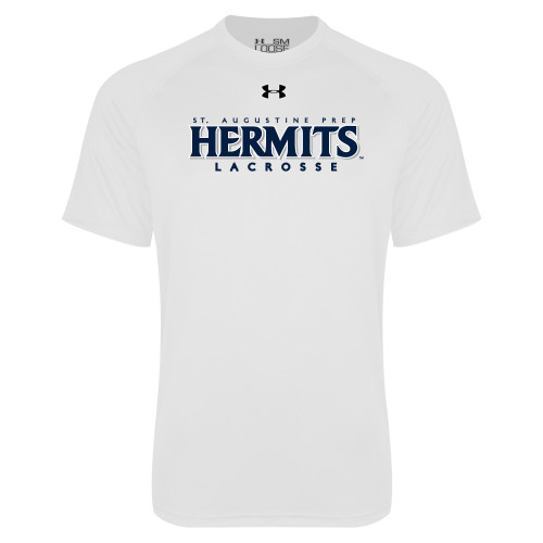  Under Armour White Tech Tee - Hermits Lacrosse