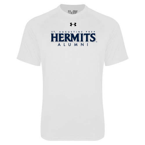  Under Armour White Tech Tee - Hermits Alumni