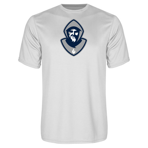  White Performance Tee - Hermit Mascot