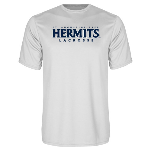  White Performance Tee - Hermits Lacrosse
