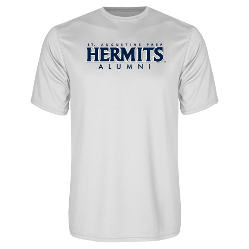  White Performance Tee - Hermits Alumni