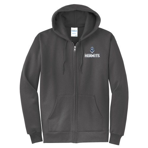  Extended Charcoal Fleece Full Zip Hoodie - Primary Mark