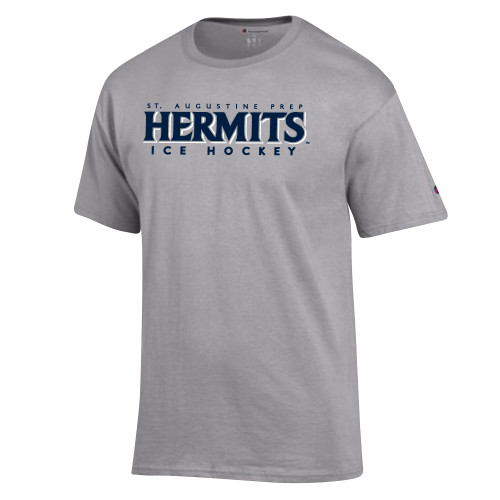  Champion Oxford Grey T Shirt - Hermits Ice Hockey