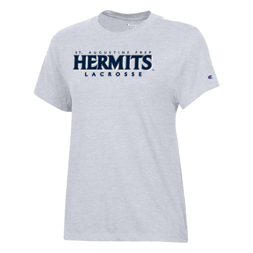  Champion Womens Oxford Grey Core Short Sleeve Tee - Hermits Lacrosse