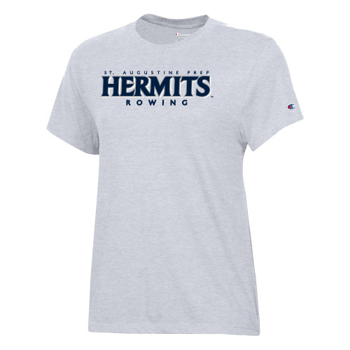  Champion Womens Oxford Grey Core Short Sleeve Tee - Hermits Rowing