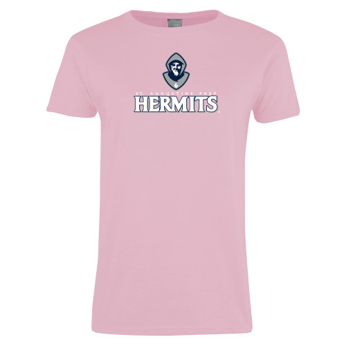  Womens Pink Short Sleeve Tee - Primary Mark