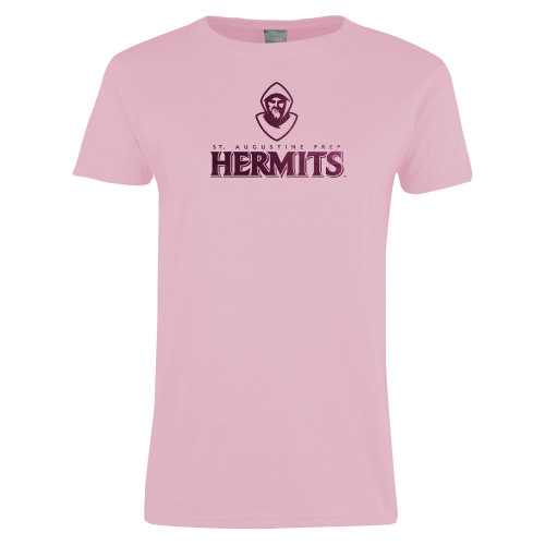  Womens Pink Short Sleeve Tee - Primary Mark  Foil