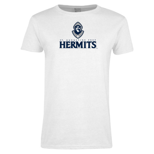  Womens White Short Sleeve Tee - Primary Mark