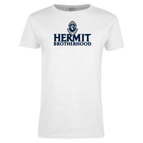  Womens White Short Sleeve Tee - Hermit Brotherhood