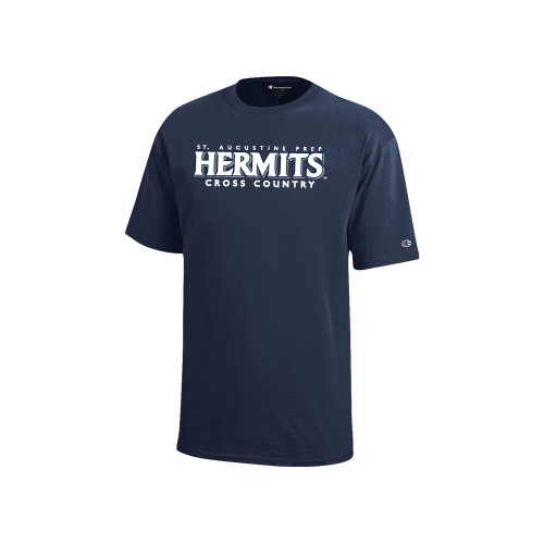  Champion Youth Navy Short Sleeve Tee - Hermits Cross Country