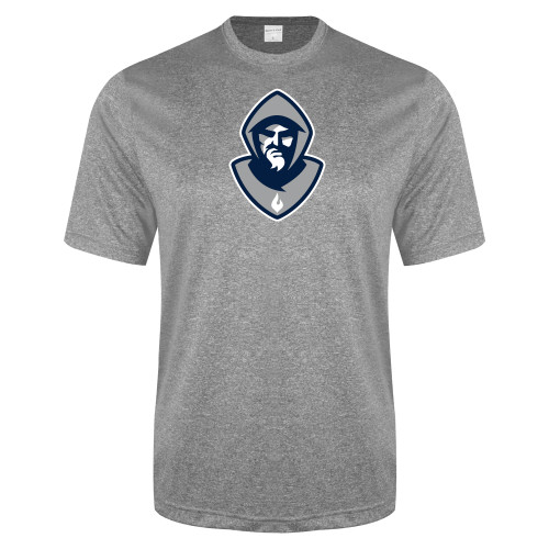  Grey Heather Performance Contender Tee - Hermit Mascot