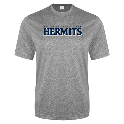  Grey Heather Performance Contender Tee - St. Augustine Prep Hermits