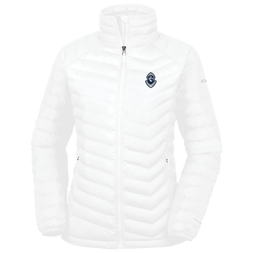  Columbia Womens White Powder Lite Jacket - Hermit Mascot
