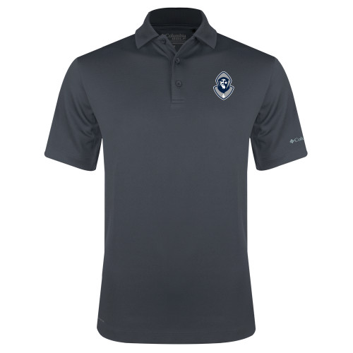  Columbia Charcoal Omni Wick Drive Polo - Hermit Mascot