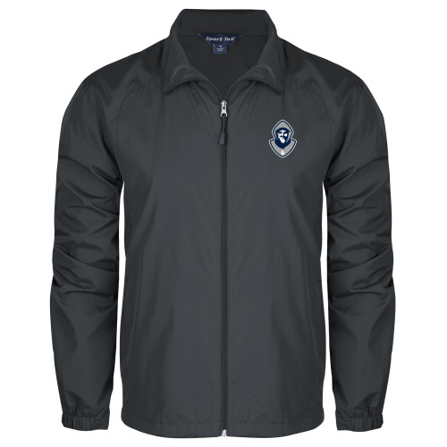  Charcoal Full Zip Wind Jacket - Hermit Mascot
