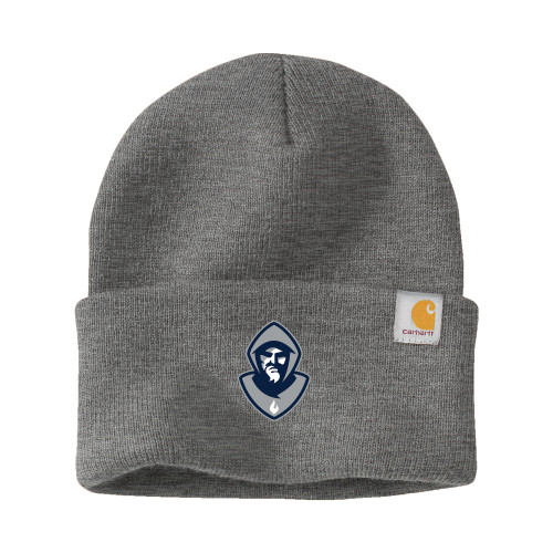  Carhartt Heather Grey Knit Beanie w/Cuff - Hermit Mascot