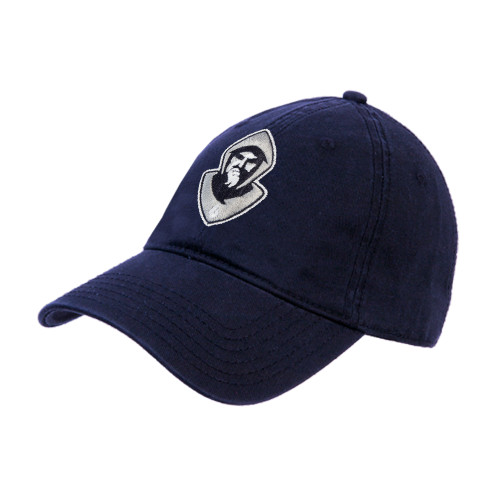  Navy Unstructured Adjustable Low Profile Hat - Hermit Mascot