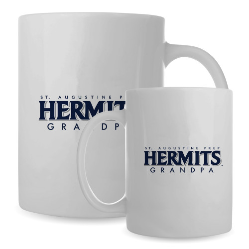  Full Color White Mug 15oz - Hermits Grandpa