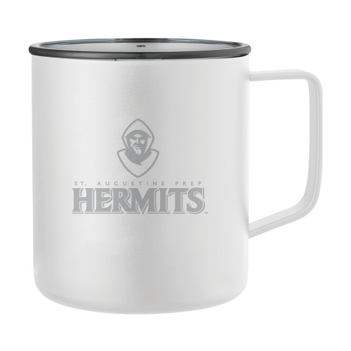  Rover Camp Vacuum Insulated White Mug 14oz - Primary Mark  Engraved