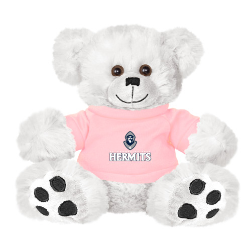  Plush Big Paw 8 1/2 inch White Bear w/Pink Shirt - Primary Mark