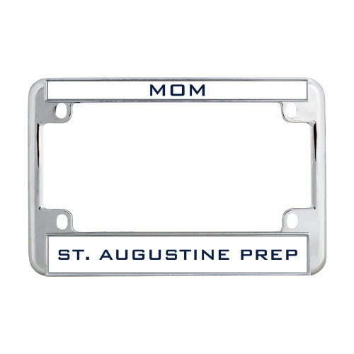  Metal Motorcycle License Plate Frame in Chrome - Mom