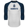 Thumbnail image for  White/Navy Raglan Baseball T Shirt