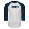 Thumbnail image for  White/Navy Raglan Baseball T Shirt