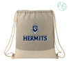 Thumbnail image for  Split Recycled Cotton Grey/Natural Drawstring Bag