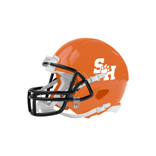  Riddell Replica Orange Mini Helmet - Athletics Mark Pattern