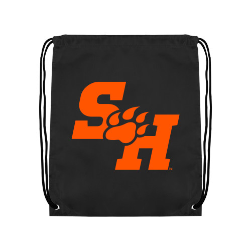  Black Drawstring Backpack - Primary Athletics Mark