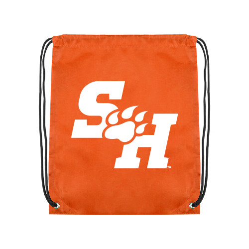  Orange Drawstring Backpack - Primary Athletics Mark