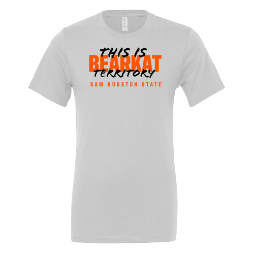  Bella + Canvas White Jersey Cotton T Shirt - This is Bearkat Territory