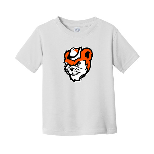  Toddler White T Shirt - Bearkat Head