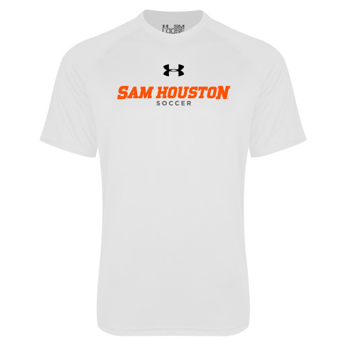  Under Armour White Tech Tee - Sam Houston Soccer