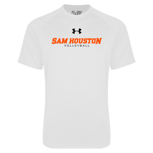  Under Armour White Tech Tee - Sam Houston Volleyball