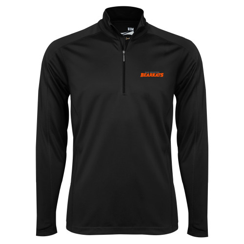  Syntrel Black Interlock 1/4 Zip - Wordmark