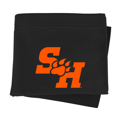  Black Sweatshirt Blanket - Primary Athletics Mark