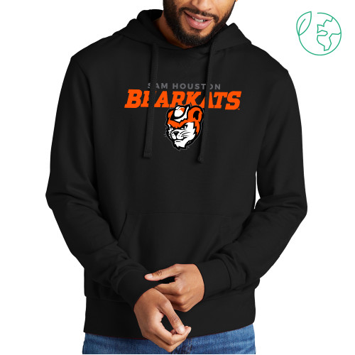  Allmade Black Organic French Terry Pullover Hoodie - Sam Houston Secondary Mascot Lockup